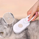 Escova Elétrica a Vapor 3 em 1 para Cães e Gatos Removedora de Pelos