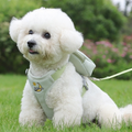 Peitoral Coleira Com Guia e Bolsa Removível Para Cachorro Pet Cães Pequenos E Médios Gato De Viagem