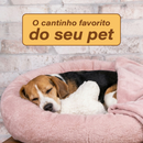 Kit Cama para cachorro e Gato Nuvem 3 peças Manta Ossinho Pelucia Lávavel Caminha Redonda Pet