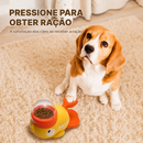Brinquedo Interativo Pato Dispensador de Ração Alimentador Tigela Lenta Divertida Para Cães e Gatos Petiscos Ração